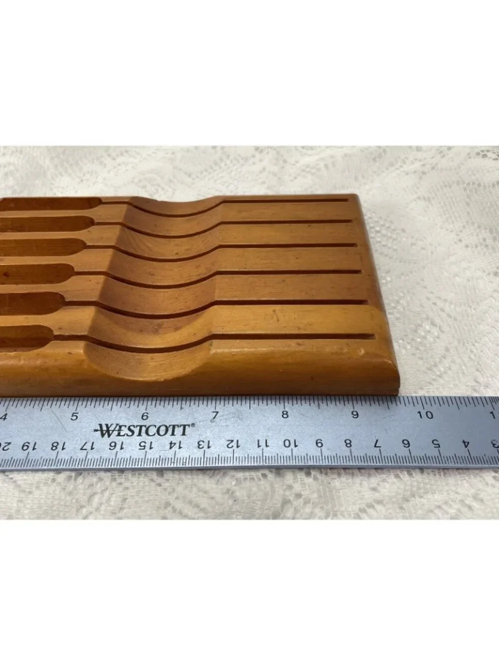 Vtg STEAK KNIFE Wood Case. Empty Case.